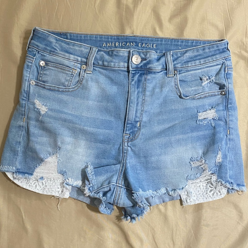 American Eagle Denim High Waisted Shorts